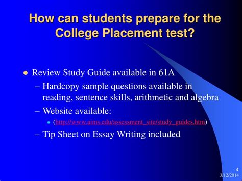 is the placement test hard|college placement test tips.